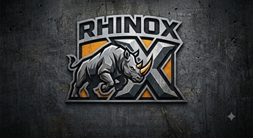 RHINOX WITH DEVICE OF X trademark artwork