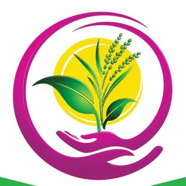 DEVICE OF LEAF WITH HAND trademark artwork