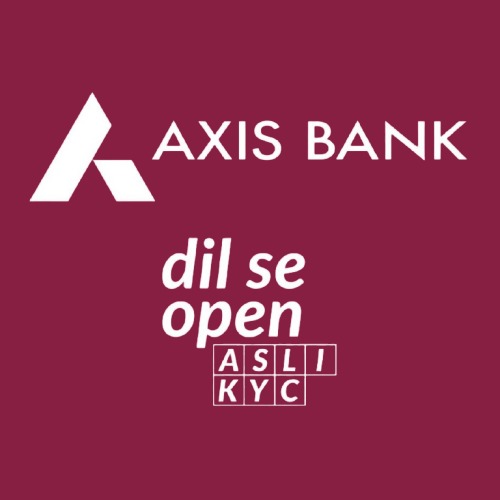 Device of dil se open AXIS BANK ASLI KYC trademark artwork