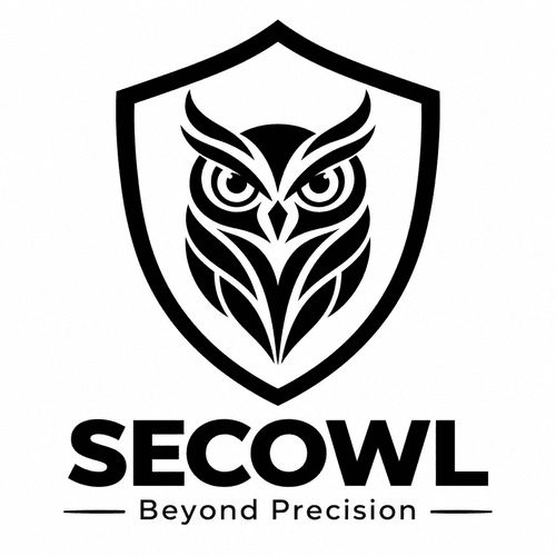 SECOWL with tagline Beyond Precision with device trademark artwork