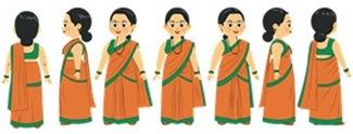 MADHVI (caricature) trademark artwork