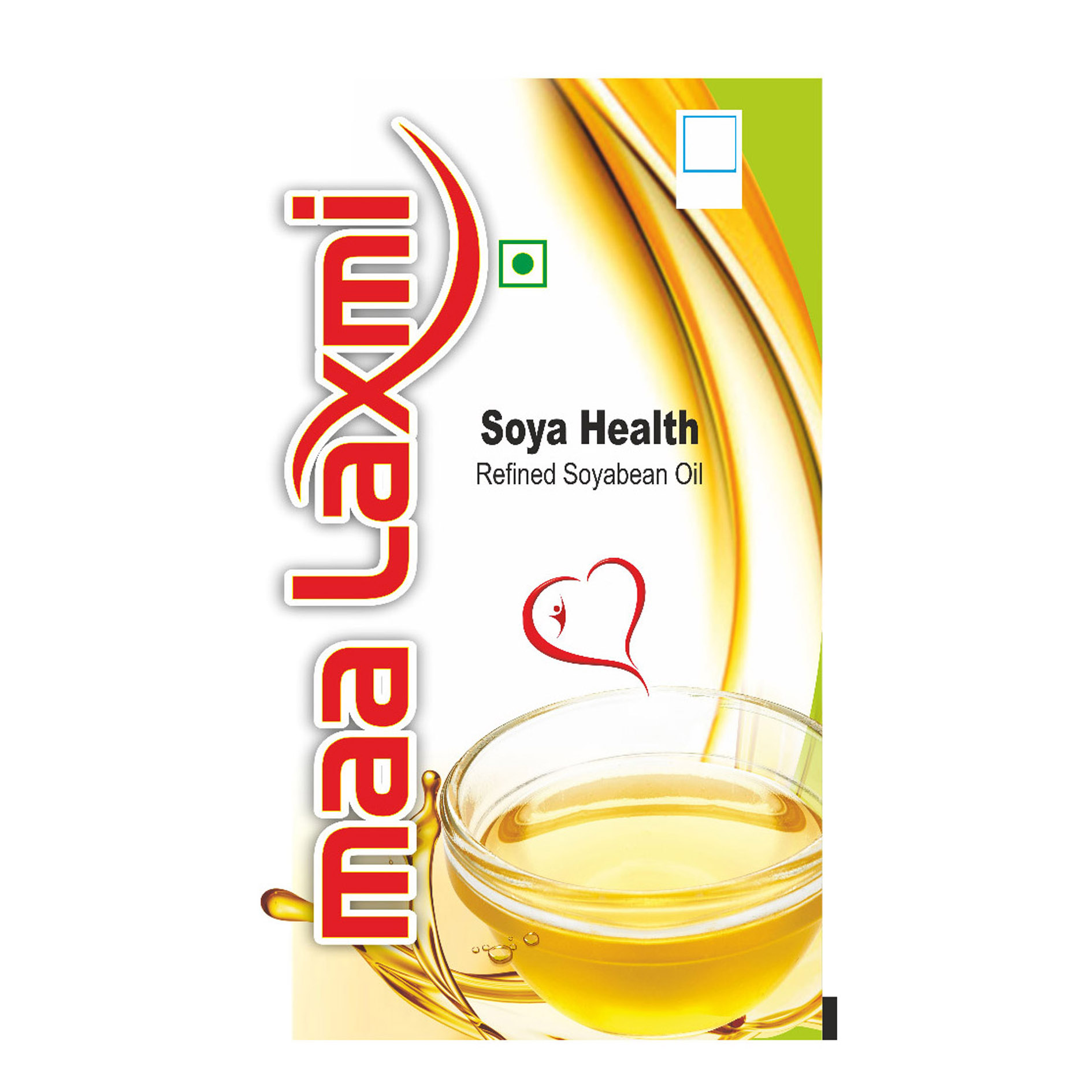 MAA LAXMI SOYA HEALTH REFINED SOYABEAN OIL WITH DEVICE trademark artwork