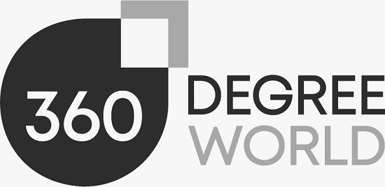 360 DEGREE WORLD trademark artwork