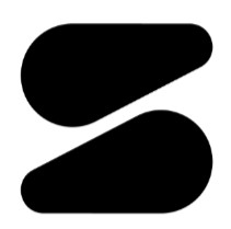 Device of horizontal droplet-like shapes trademark artwork