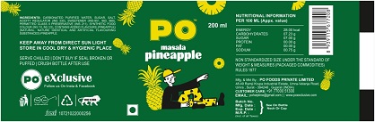 PO MASALA PINEAPPLE trademark artwork