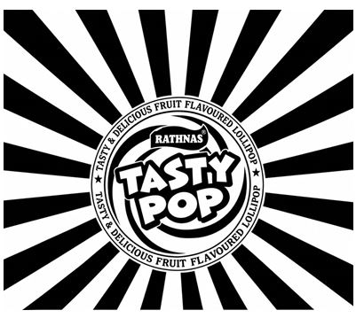 DEVICE OF RATHNAS TASTY POP trademark artwork