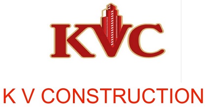 K V CONSTRUCTION [WITH THE DEVICE OF KVC] trademark artwork