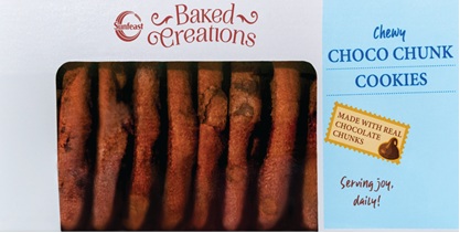 SUNFEAST BAKED CREATIONS CHEWY CHOCO CHUNK COOKIES trademark artwork