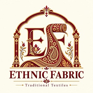 ETHNIC FABRIC WITH DEVICE OF EF trademark artwork