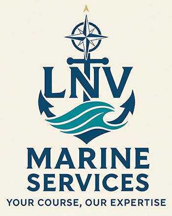 LNV MARINE SERVICES – YOUR COURSE, OUR EXPERTISE trademark artwork