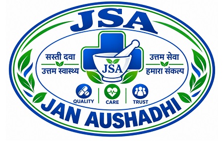 JSA JAN AUSHADHI WITH DEVICE trademark artwork