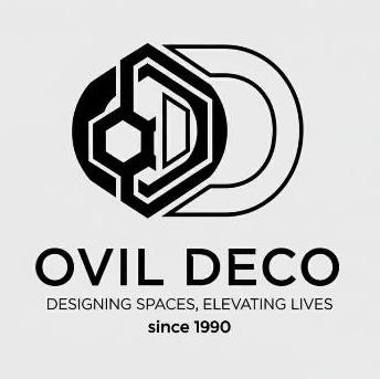 OVIL DECO DESIGNING SPACES ,ELEVATING LIVES since 1990 trademark artwork