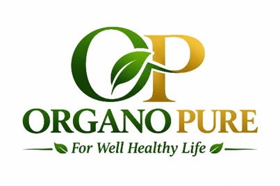 ORGANO PURE WITH DEVICE OF OP trademark artwork