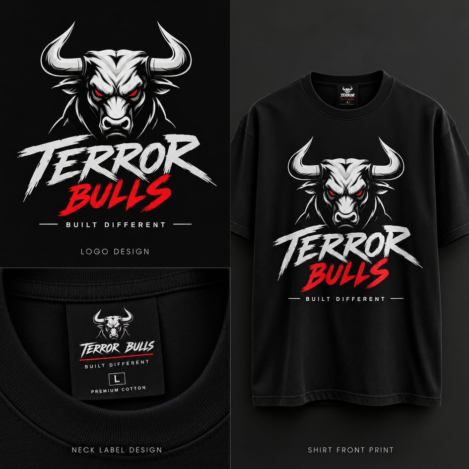 TERROR BULLS trademark artwork
