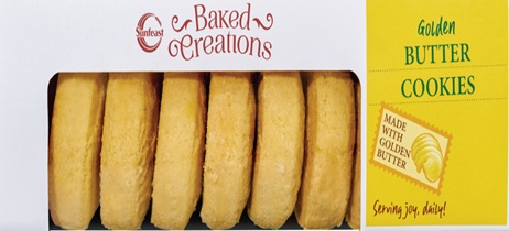 SUNFEAST BAKED CREATIONS GOLDEN BUTTER COOKIES trademark artwork