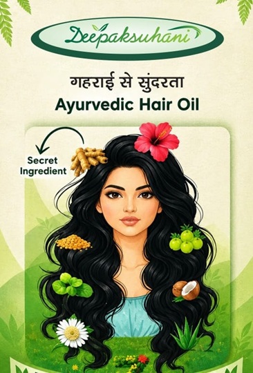 Deepaksuhani Gehrai Se Sundarta Ayurvedic Hair Oil trademark artwork