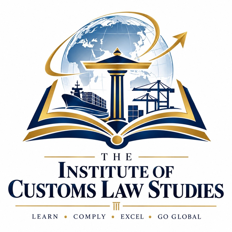 THE INSTITUTE OF CUSTOMS LAW STUDIES trademark artwork