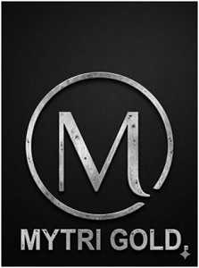 MYTRI GOLD (With Device Of M) trademark artwork