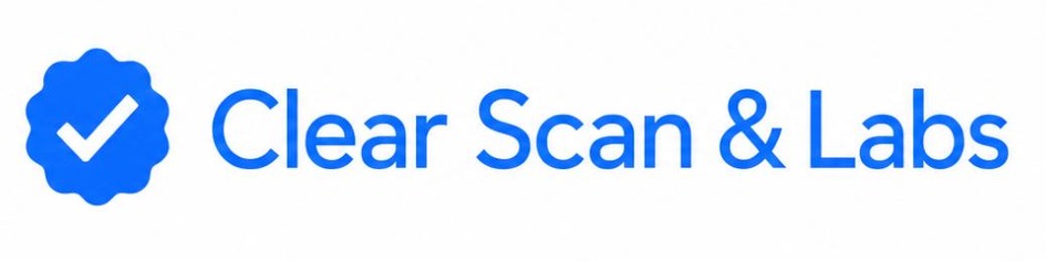 CLEAR SCANS AND LABS trademark artwork
