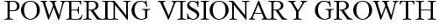 POWERING VISIONARY GROWTH trademark artwork