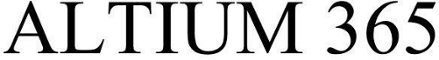 ALTIUM 365 trademark artwork