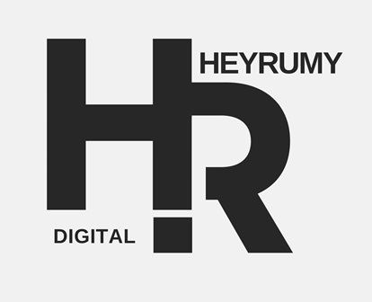 HEYRUMY DIGITAL WITH DEVICE OF HR trademark artwork