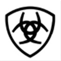 Triangle with curved sides and stylized curved elements trademark artwork