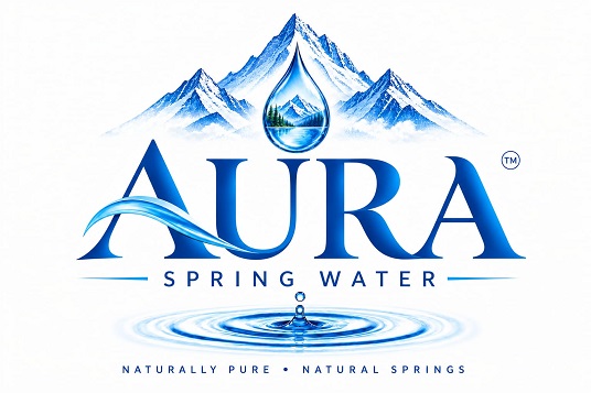 AURA SPRING WATER trademark artwork