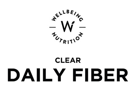 W Wellbeing Nutrition logo with “Clear Daily Fiber" trademark artwork