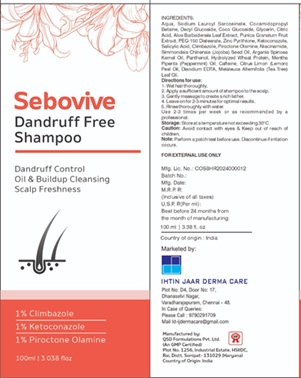 SEBOVIVE SHAMPOO trademark artwork