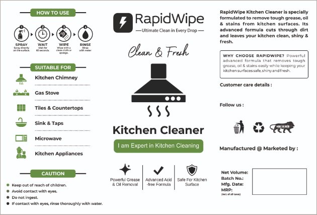 RapidWipe (LABEL) trademark artwork