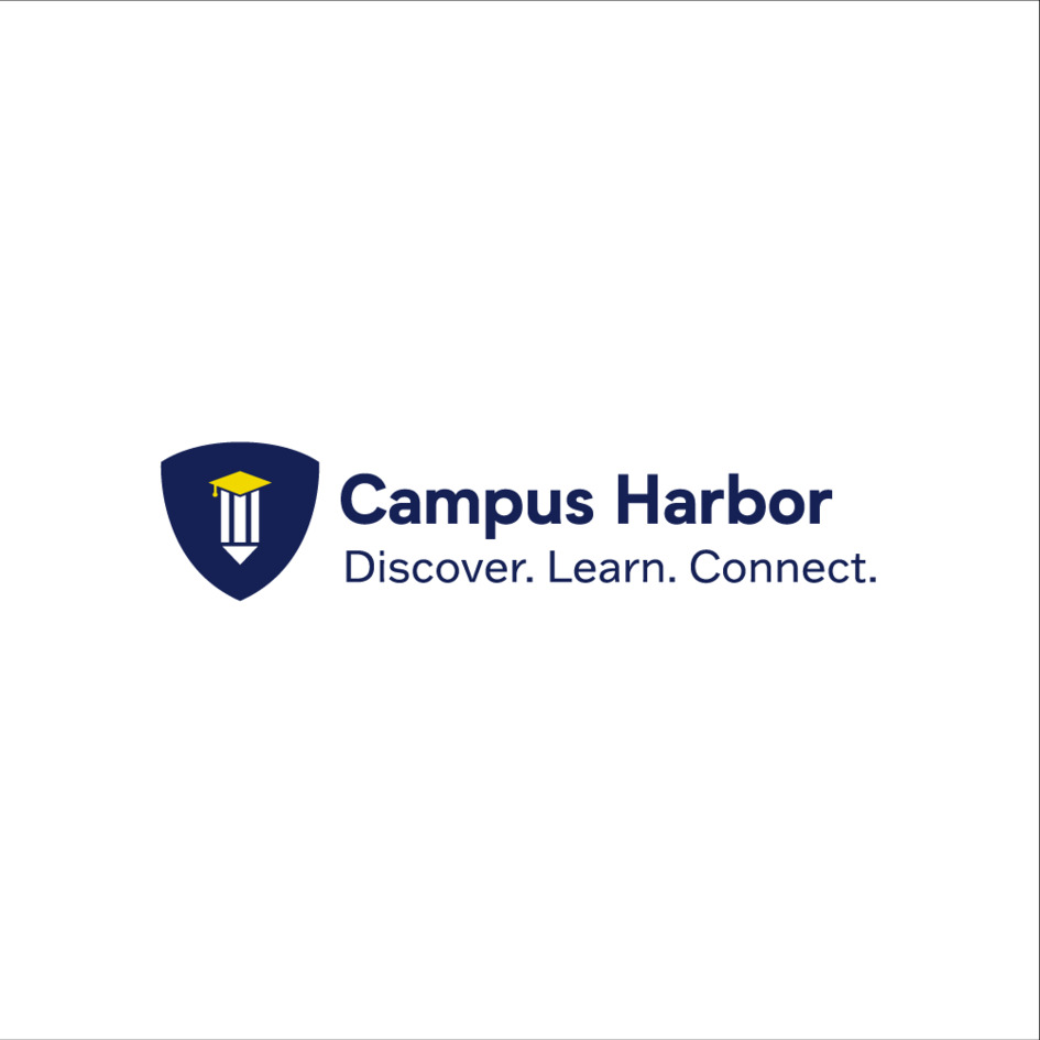 CAMPUS HARBOR tagline "Discover. Learn. Connect" trademark artwork