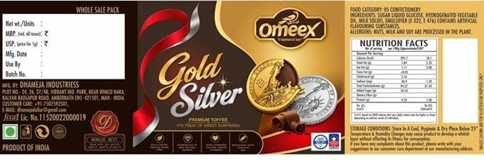 Omeex Gold Silver trademark artwork