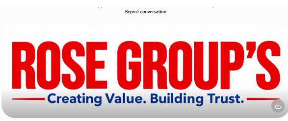 Rose Group's Creating Value. Bilding Trust trademark artwork