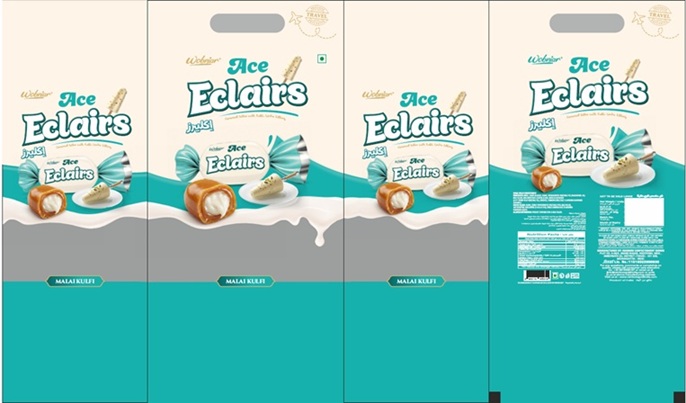 Wobniar Ace Eclairs MALAI KULFI trademark artwork