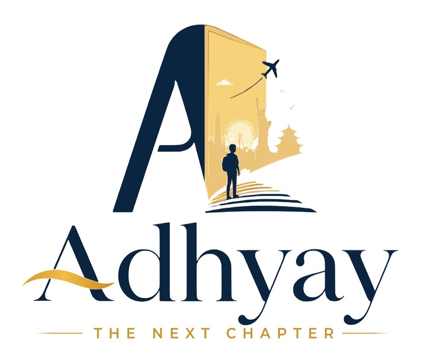 ADHYAY THE NEXT CHAPTER WITH DEVICE OF A trademark artwork
