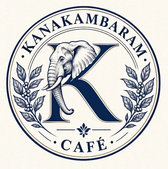 KANAKAMBARAM CAFE WITH DEVICE OF K trademark artwork