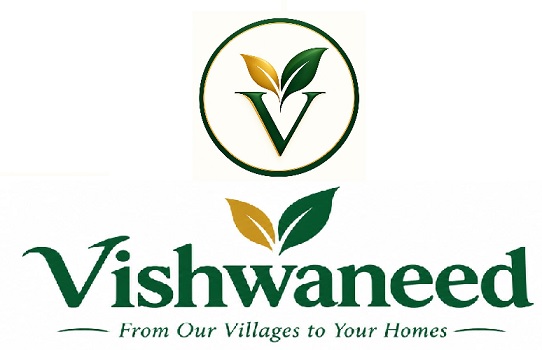 Vishwaneed With V (LOGO) From Our Villages to Your Homes trademark artwork