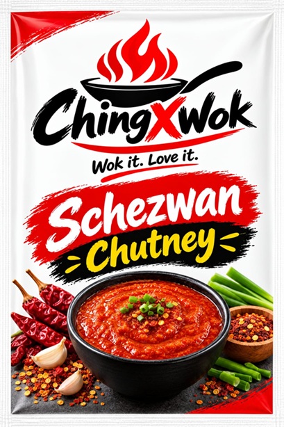 ChingXWok Schezwan Chutney trademark artwork