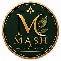 MASH With Device of M With Tagline Pure Spices Pure Taste trademark artwork