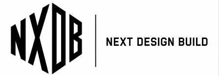 NXDB WITH DEVICE OF NEXT DESIGN BUILD trademark artwork