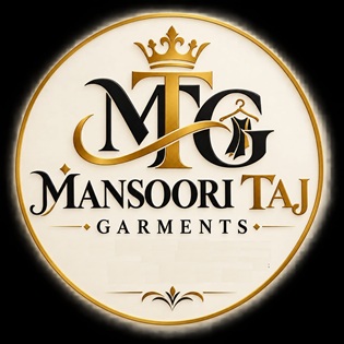MANSOORI TAJ GARMENTS WITH DEVICE OF MTG trademark artwork