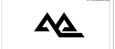 Two interlinked stylised letters ‘A’ forming a monogram trademark artwork
