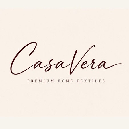 Casa Vera premium home textiles trademark artwork