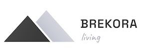 Artwork with the phrase "BREKORA living" trademark artwork