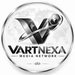 VARTNEXA MEDIA NETWORK (With Device Of V) trademark artwork