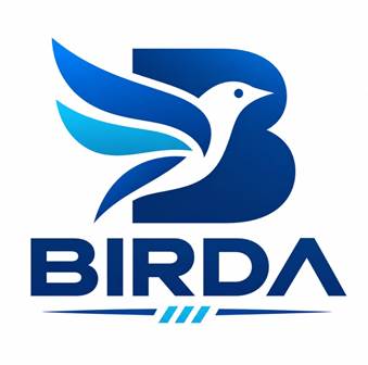 BIRDA with device of Bird and B trademark artwork