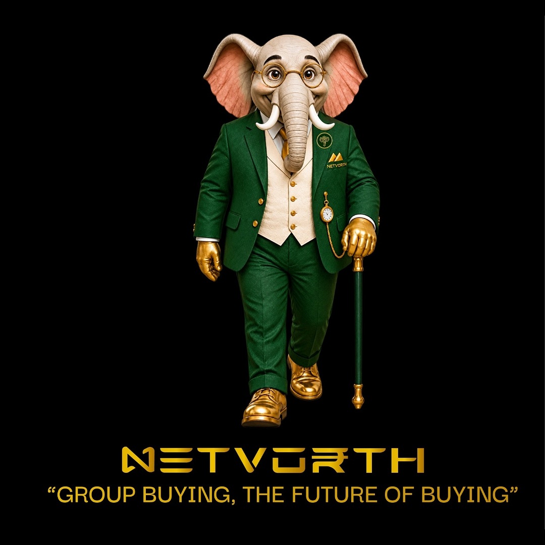 NETVORTH-GROUP BUYING, THE FUTURE OF BUYING trademark artwork