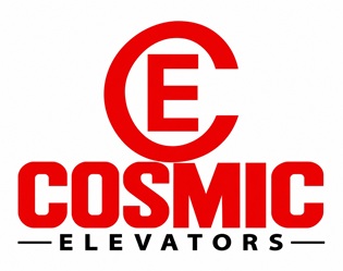 COSMIC ELEVATORS WITH DEVICE OF CE trademark artwork