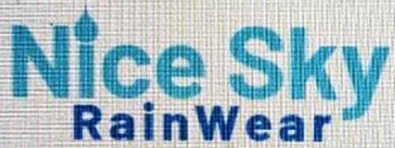 Nice Sky Rainwear trademark artwork